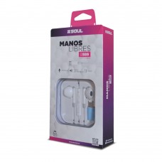 SOUL AURICULAR MANOS LIBRES LIGHTNING S589 BLANCO MLS-S389IBL