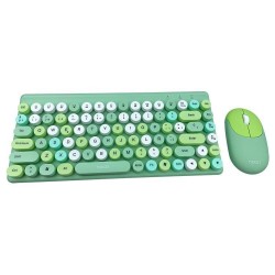 TECLADO Y MOUSE WIRELESS NOGA S5700 VERDE