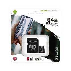 MEMORIA MICRO SD 64GB KINGSTON UHS-I (U1) 100MBPS CANVAS