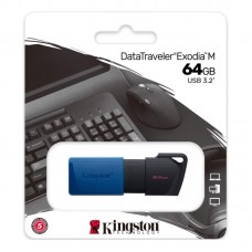 PENDRIVE 64GB KINGSTON EXODIA USB 3.2 DTXM/64GB - NEGRO-AZUL