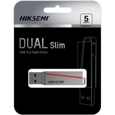 PENDRIVE 128GB HIKSEMI DUAL SLIM E307C USB 3.0 + USB-C