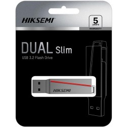 PENDRIVE 128GB HIKSEMI DUAL SLIM E307C USB 3.0 + USB-C