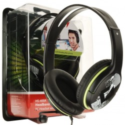 AURICULAR C/MIC GENIUS HS-400A GREEN