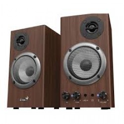 PARLANTES GENIUS SP-HF520BT BLUETOOTH - PINE WOOD 2.0