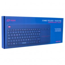 TECLADO WL + BT BLUETOOTH NOGA NKB-Q80 TOUCH PAD AZUL