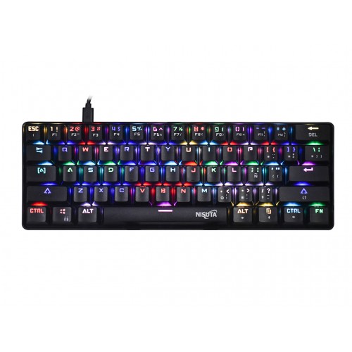 TECLADO MECANICO GAMER RGB 61 TECLAS C/ SOFT NISUTA NS-KBGZ61 TECLADO MECANICO GAMER RGB 61 TECLAS C/ SOFT NISUTA NS-KBGZ61