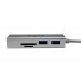 DOCKING USB 3.0 a HUB USB 3.0 Y LECTOR DE TARJETAS  NISUTA NS-UADUT